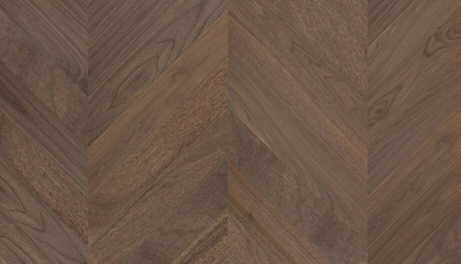 Walnut Chevron Flooring Esta AB extra matt lacquered – close-up Walnut Chevron Flooring Esta AB extra matt lacquered – 2