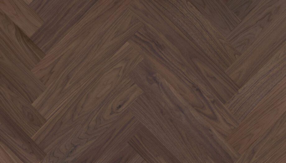 Walnut Herringbone Flooring Esta Nova Eco AB extra matt lacquered – close-up Walnut Herringbone Flooring Esta Nova Eco AB extra matt lacquered – 2