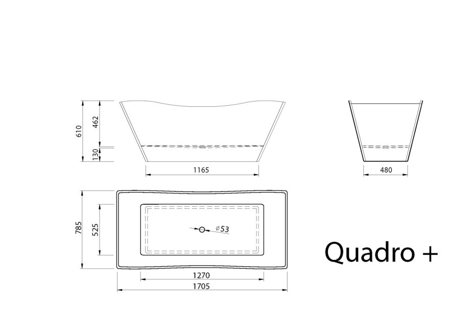 Bath Vispool Quadro 171