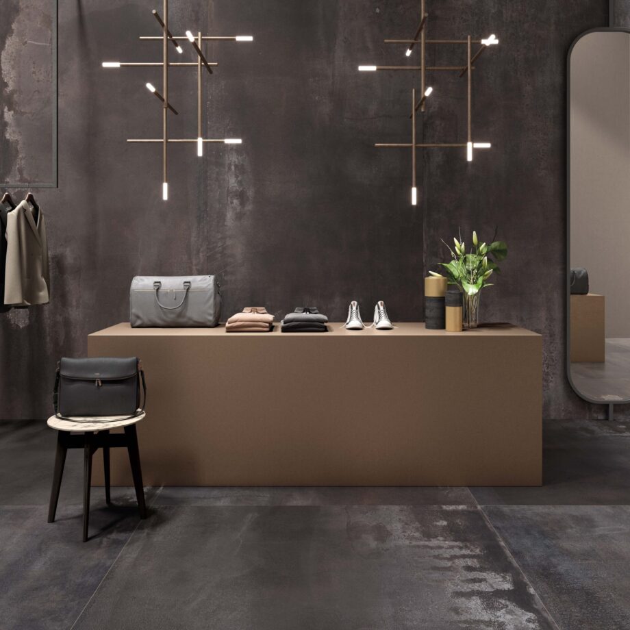 Ceramic tiles ABK Interno 9 Dark Lappato 60x60 cm