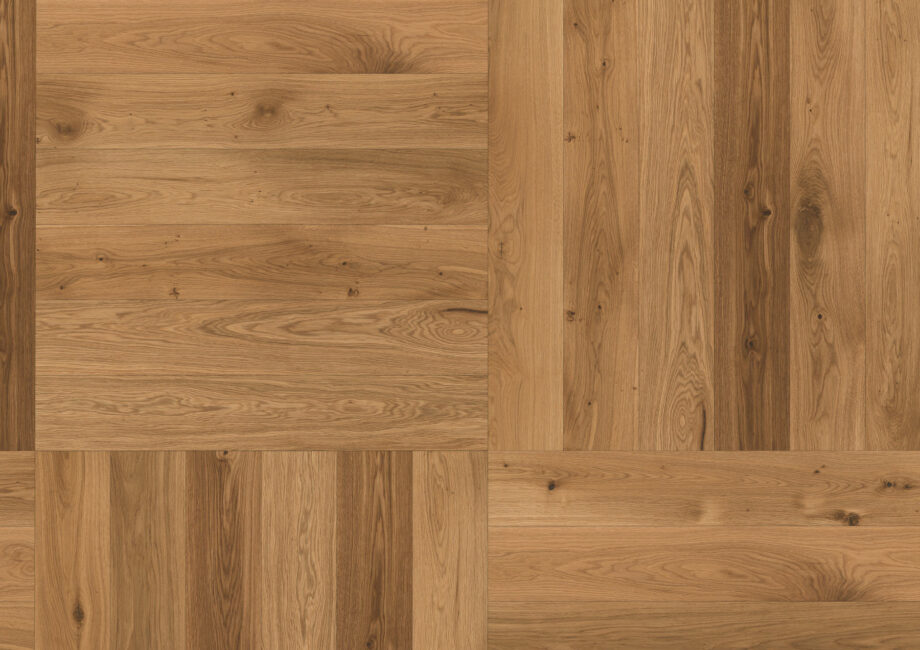 Parquet Oak, ter Hürne, Oak, brushed, beveled, natural oil-treated