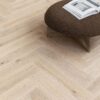 Herringbone parquet oak, Tarkett, Segno Oak Lime Stone, brushed, beveled, hardwax oil, left modular – 3