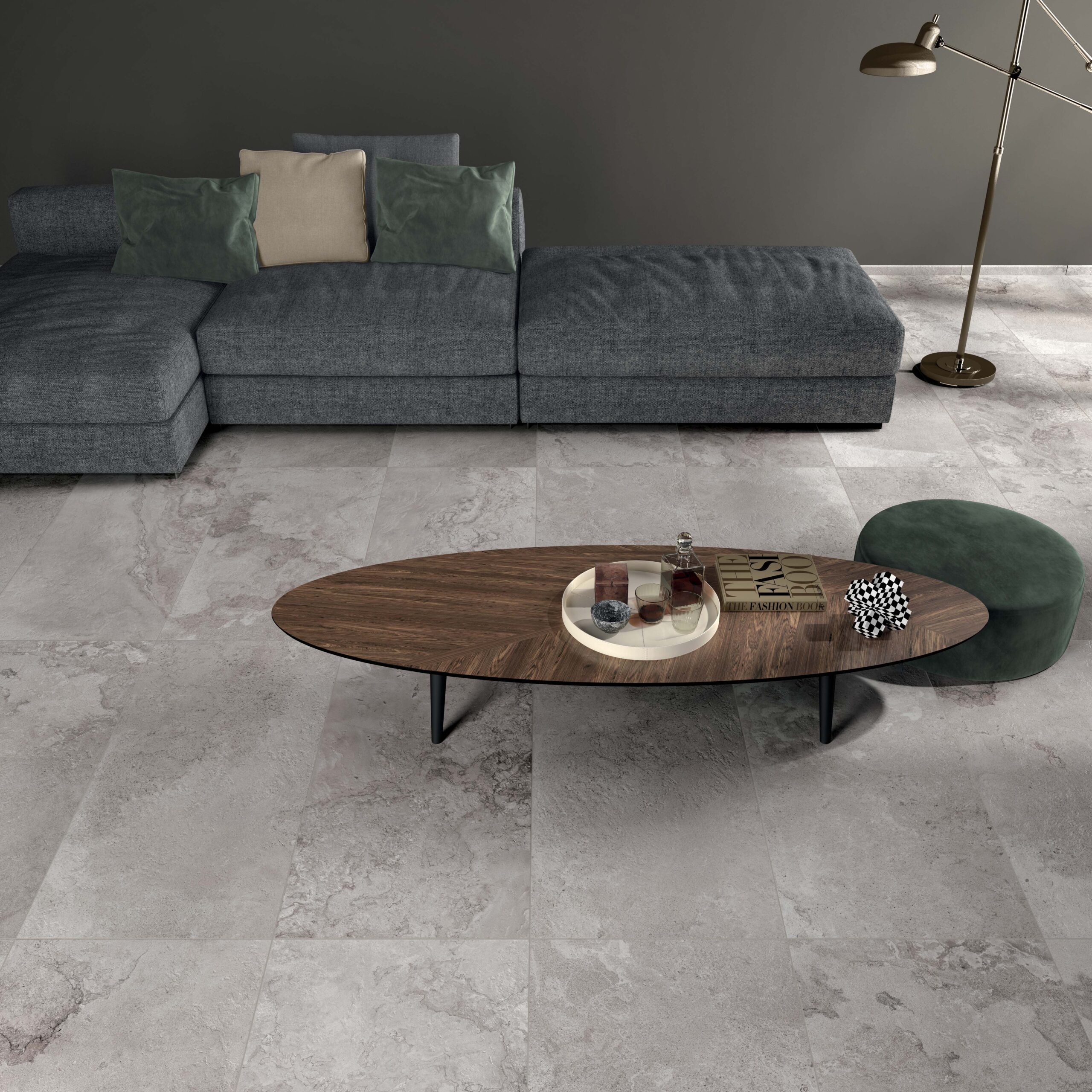 Ceramic tiles ABK Alpes Raw Gery Rett. 60x60cm – 6