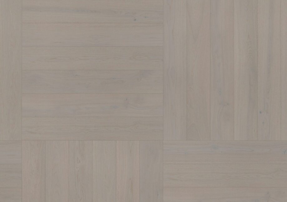 Parquet Oak, ter Hürne, Oak grey, brushed, beveled, extra matt lacquered