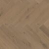 Herringbone Parquet Oak ter Hürne Ochre Brown, brushed, bevelled, extra matt lacquer
