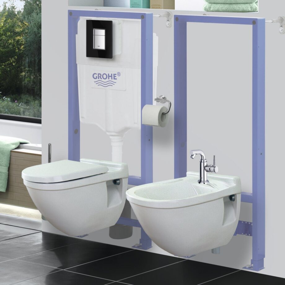 Installation system for bidet GROHE Rapid SL – view 2 Installation system for bidet GROHE Rapid SL – 2