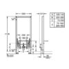 Installation system for bidet GROHE Rapid SL – view 3 Installation system for bidet GROHE Rapid SL – 3
