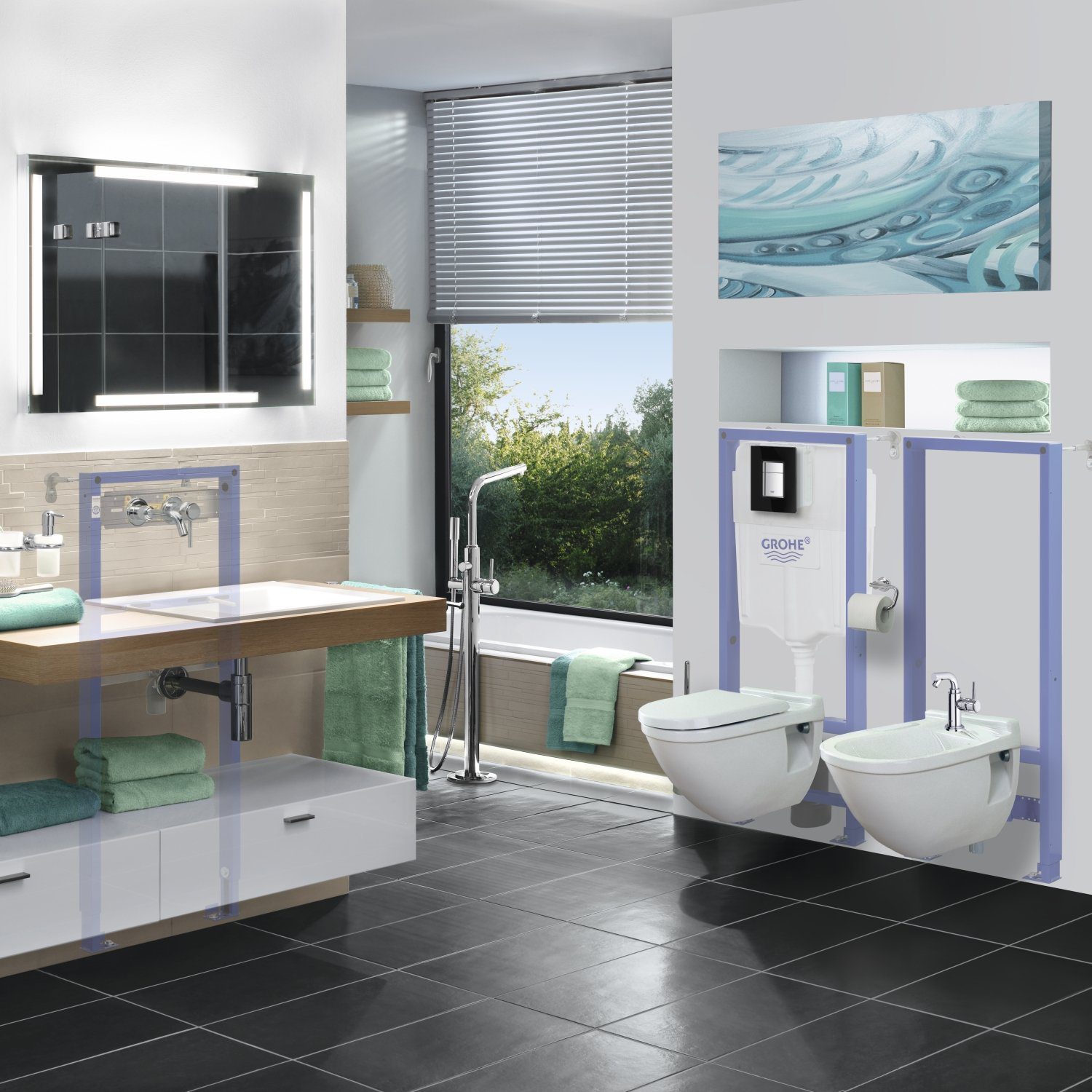 Installation system for bidet GROHE Rapid SL – 4
