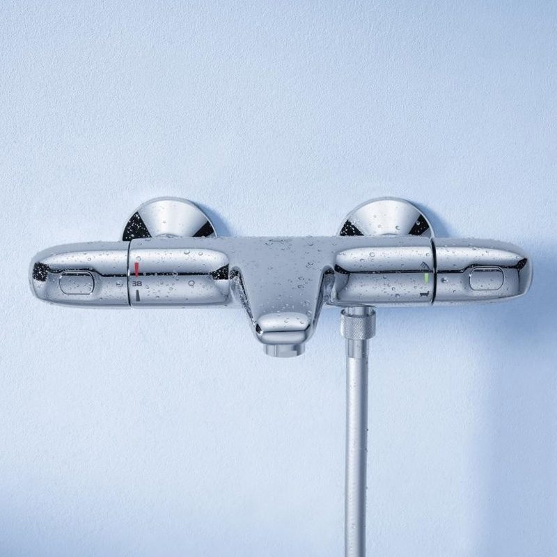 Thermostatic Bath Safety Mixer Grohe Grohtherm 1000 New, wall-mounted, chrome – 2