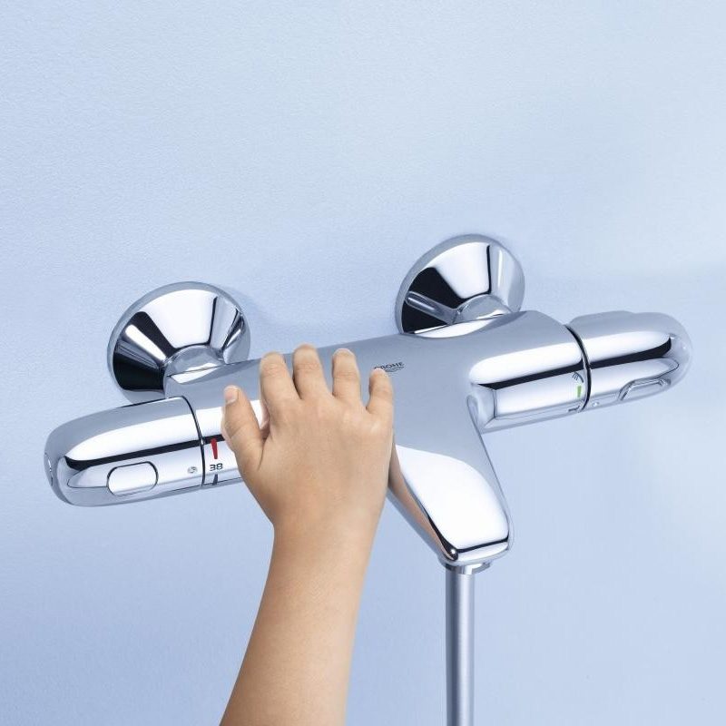 Thermostatic Bath Safety Mixer Grohe Grohtherm 1000 New, wall-mounted, chrome – 3