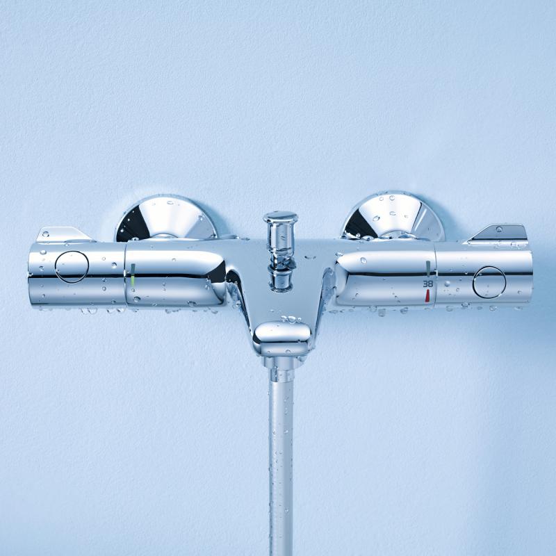 Thermostatic Bath Safety Mixer Grohe Grohtherm 800, wall-mounted, chrome – 3