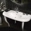 Washbasin PAA VICTORIA in Cast Stone with legs – 2
