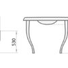 Washbasin PAA VICTORIA in Cast Stone with legs – 3