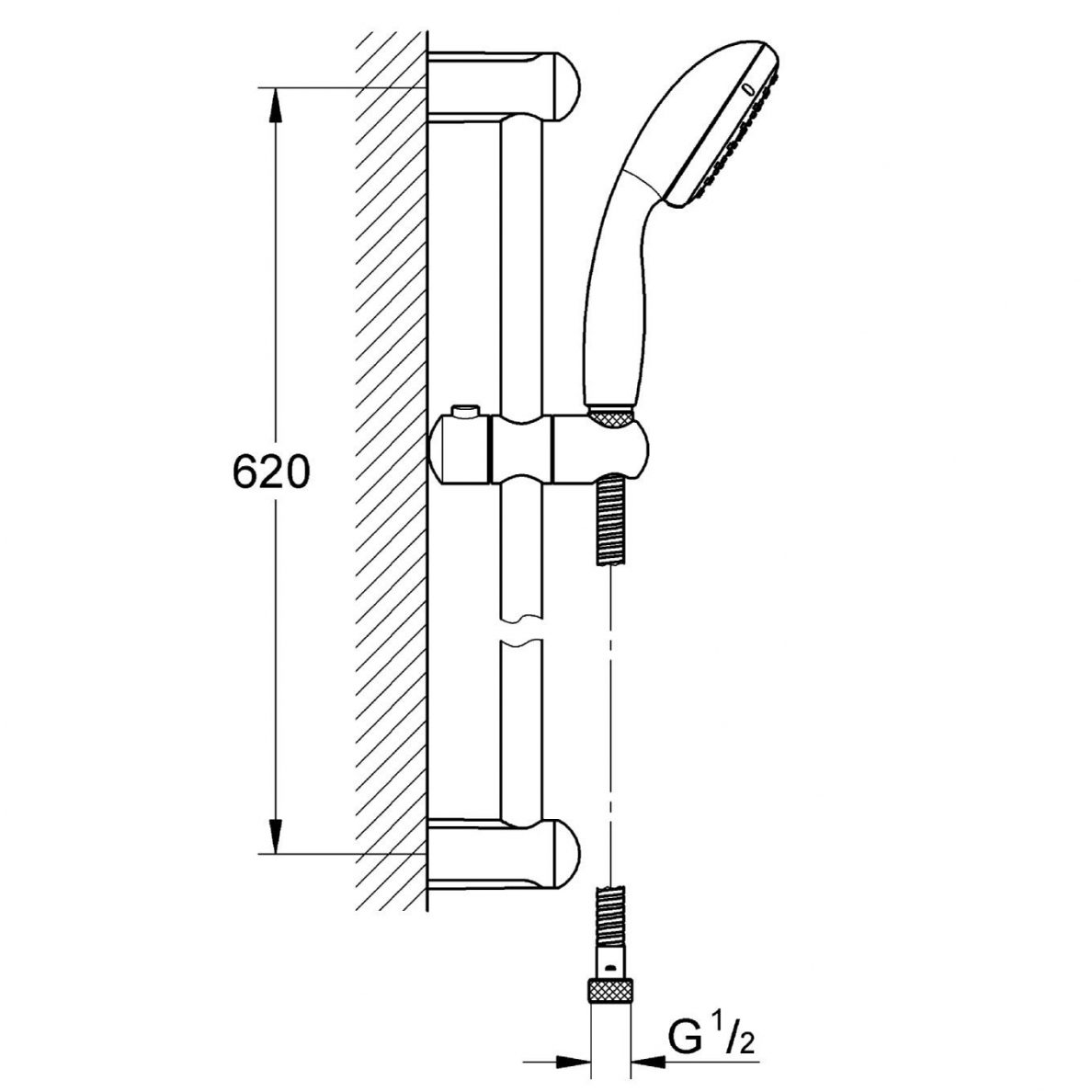 Bathroom set Grohe BauEdge, chrome – 7