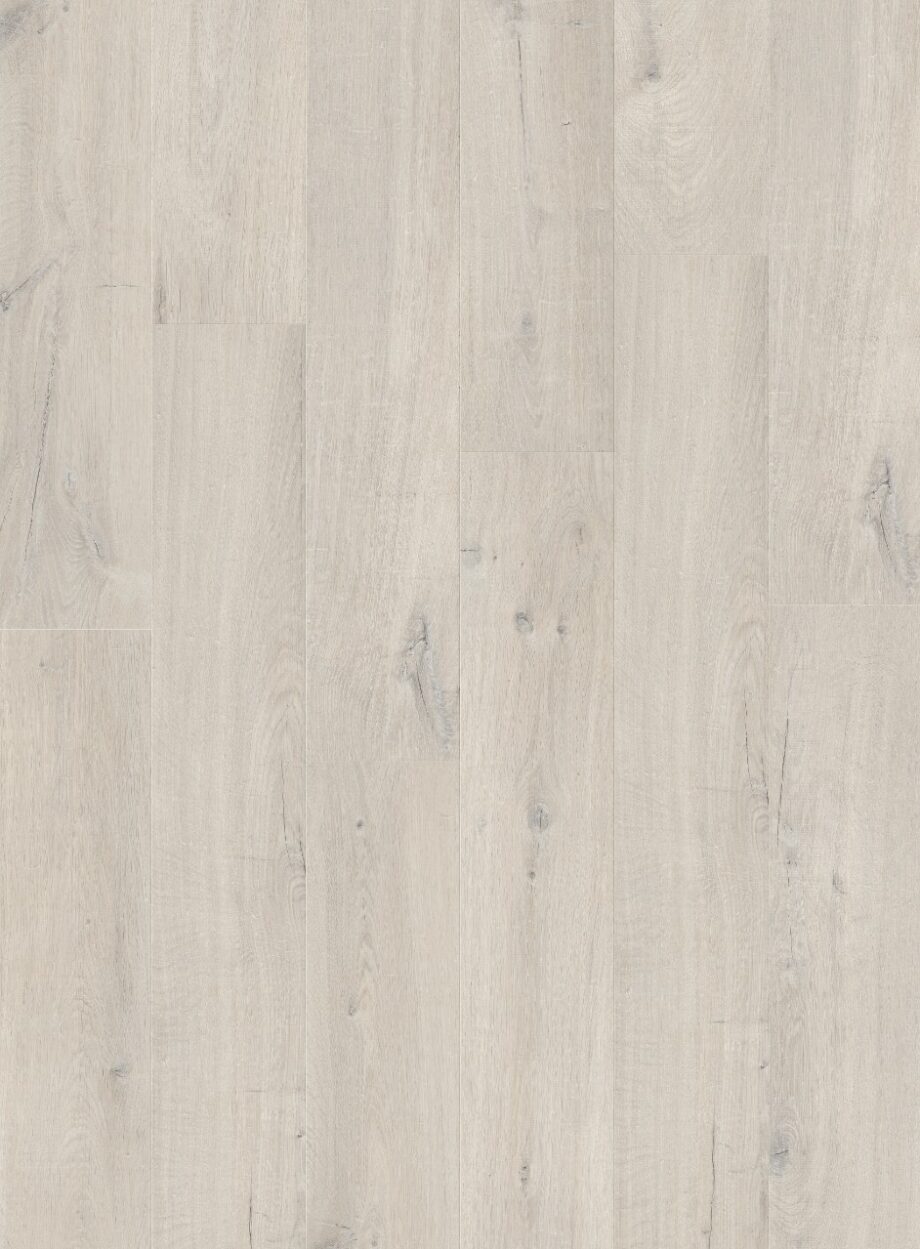 Vinyl parquet SPC Quick Step cotton oak white blush alpha medium planks, beveled