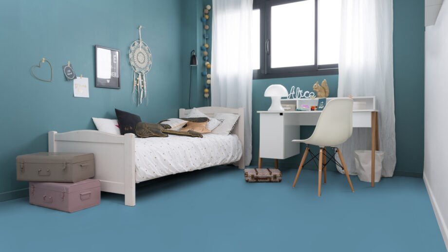 Linoleum floor Gerflor Uni Walton 0095 Spring Blue