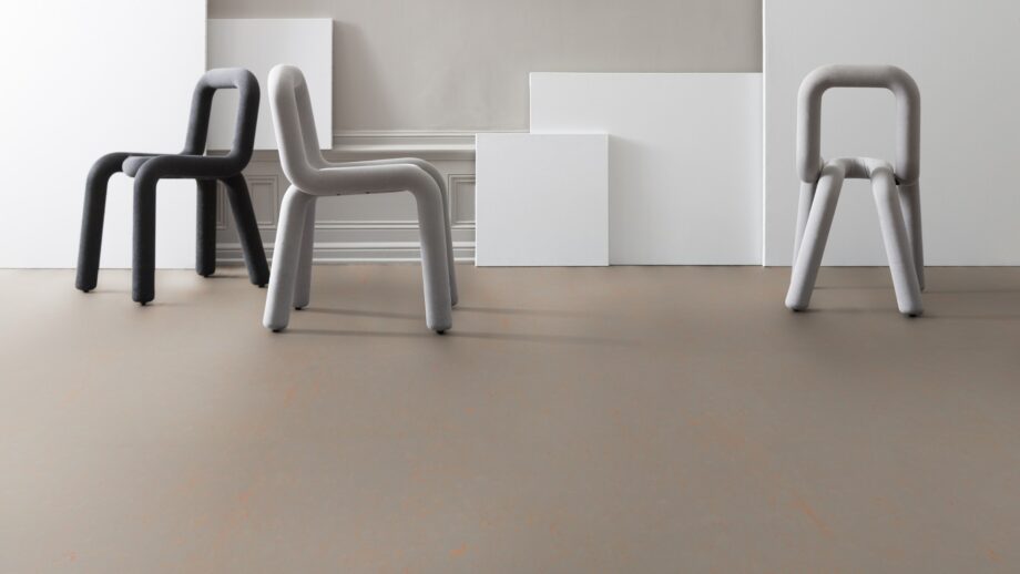 Linoleum floor Gerflor Lino Art Urban 0555 Flashy Street Grey