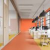 Linoleum Gerflor Colorette 0016 Deep Orange – vaade 2 Linoleum floor Gerflor Colorette 0016 Deep Orange – 2