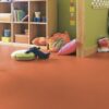 Linoleum Gerflor Colorette 0016 Deep Orange – vaade 3 Linoleum floor Gerflor Colorette 0016 Deep Orange – 3