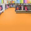 Linoleum floor Gerflor Colorette 0171 Sunrise Orange – view 3 Linoleum floor Gerflor Colorette 0171 Sunrise Orange – 3