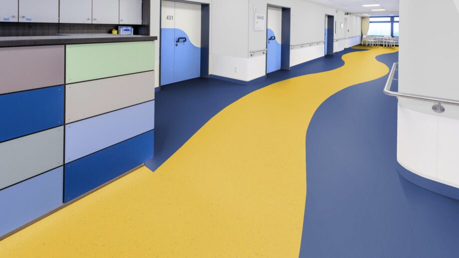 Linoleum Gerflor Lino Art Star 0025 Clear Blue – vaade 2 Linoleum floor Gerflor Lino Art Star 0025 Clear Blue – 2