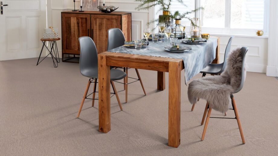 Carpet flooring from cashmere goat wool Tretford Interland 647 Pearl