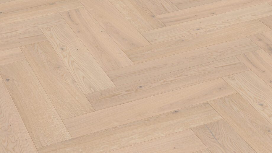 Herringbone parquet Meister PS500 Authentic off-white oak brushed, matt lacquered – 2