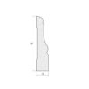 Skirting boards pine kombi finished with white paint 15x70mm – 2