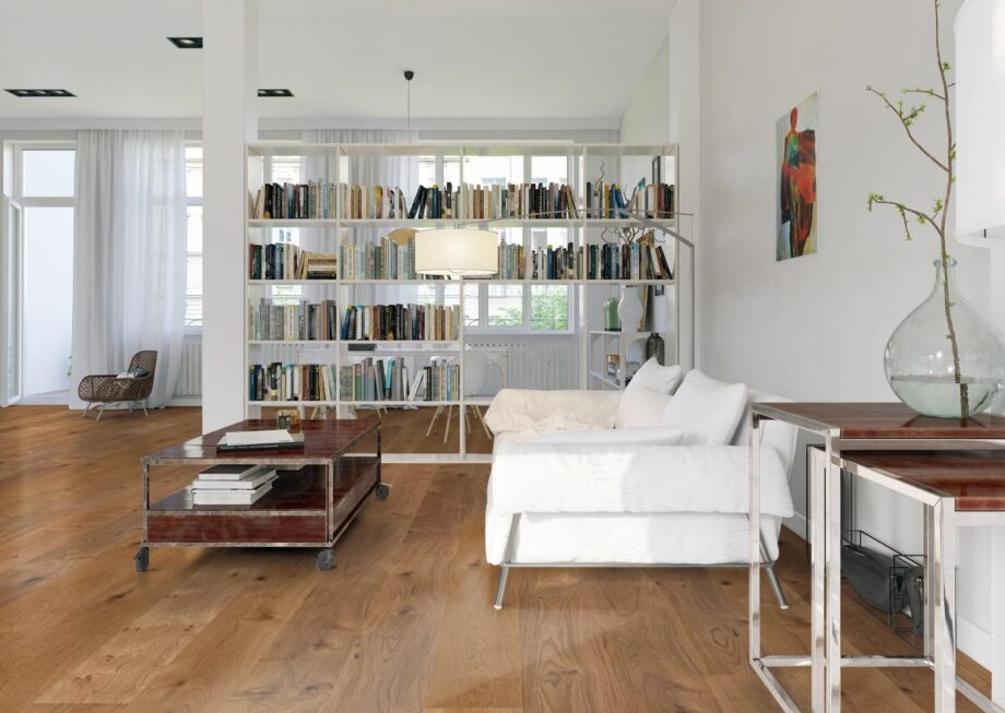 Parquet floor Trinity Oak Rustik 1-strip beveled deep brushed oiled – 10
