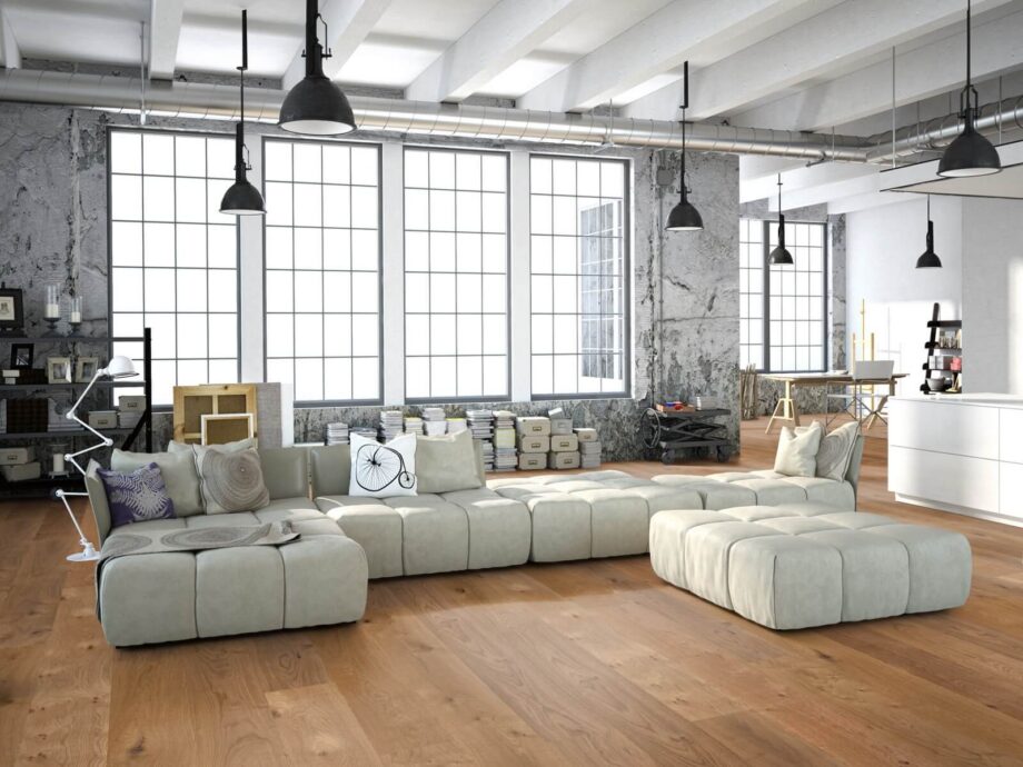 Parquet floor Trinity Oak Rustik 1-strip beveled deep brushed oiled – 9