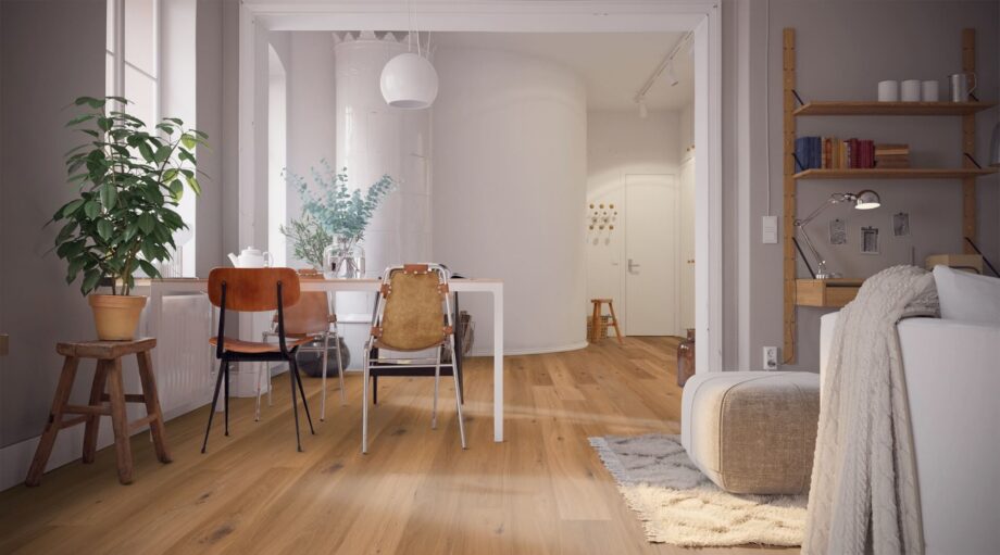 Parquet Oak Rustical 1-strip beveled brushed oiled 148mm