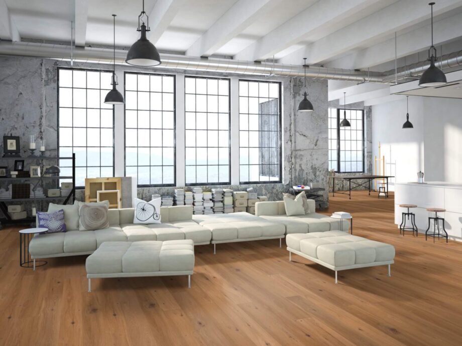 Parquet Oak Rustical 1-strip beveled brushed oiled 148mm – 7