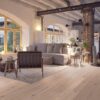 Parquet Oak Rustical 1-strip beveled brushed white oiled 148mm – 10