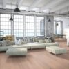 Parquet Oak Rustical 1-strip beveled brushed white oiled 148mm – 6