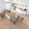 Parquet Oak Rustical 1-strip beveled brushed white oiled 148mm – 8