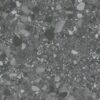 Terrazzo effect matt porcelain floor tile Tau Clemon Graphite, 60x60 and 60x120 cm, graphite grey, R10, rectified – 2