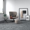 Terrazzo effect matt porcelain floor tile Tau Clemon Graphite, 60x60 and 60x120 cm, graphite grey, R10, rectified – 3