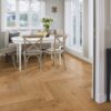 Kalasaba parkett Tamm Mix õlivahatatud 140mm – vaade 3 Herringbone flooring Oak Mix oil-waxed 140 mm – 3