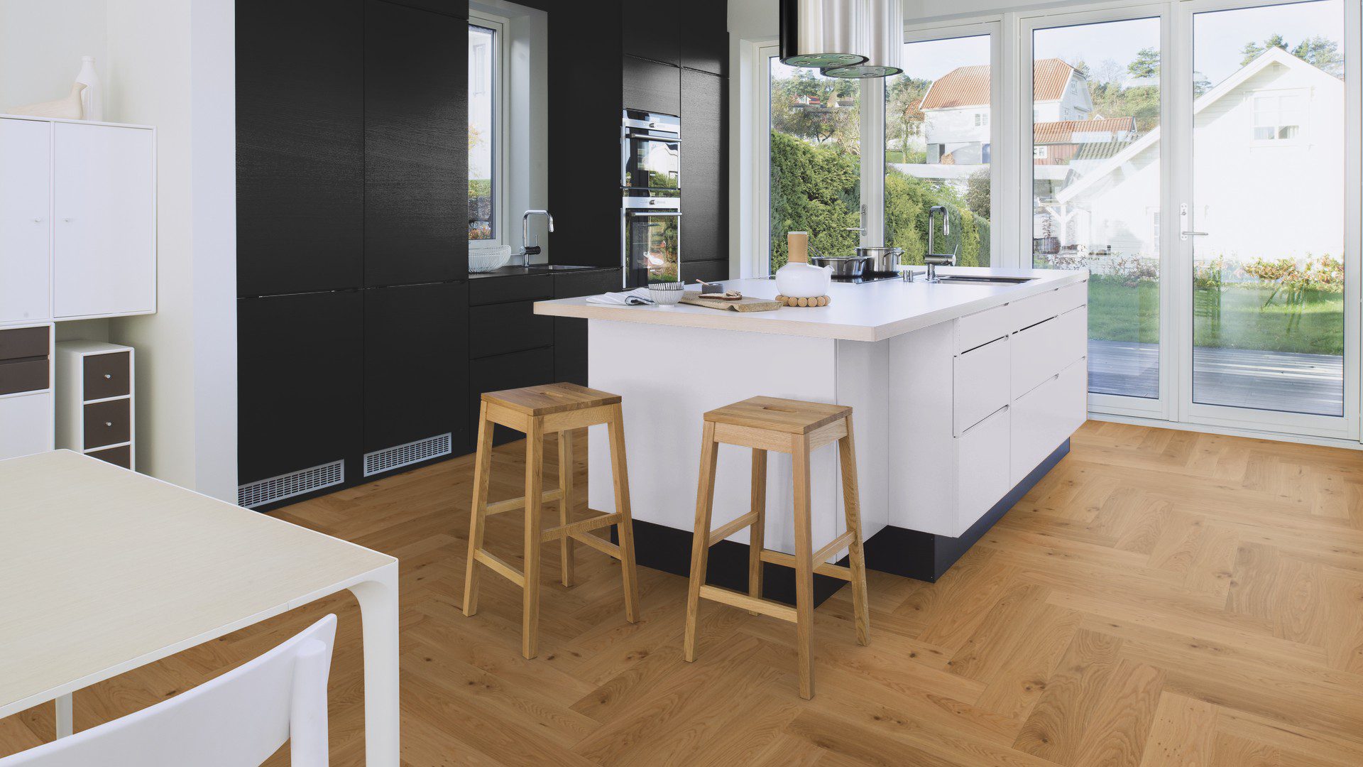 Herringbone flooring Oak Mix oil-waxed 140 mm – 5
