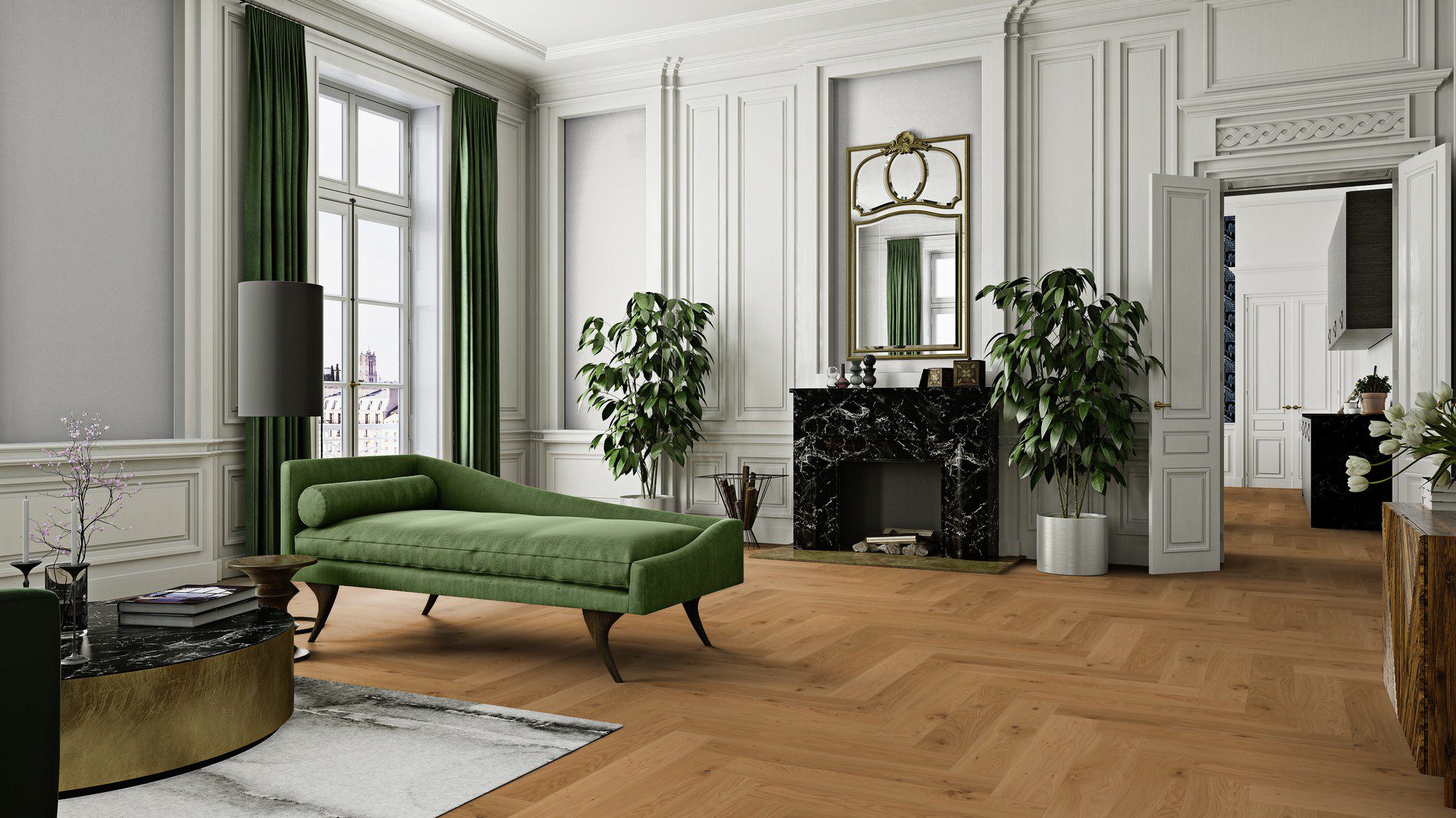 Herringbone flooring Oak Mix oil-waxed 140 mm – 7