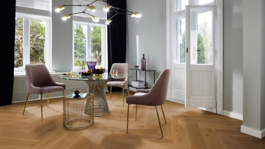 Herringbone flooring Oak Mix oil-waxed 180 mm XXL – 3