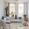 Vinyl flooring Quick-Step Bloom Cotton Oak White Blush – view 4 Vinyl flooring Quick-Step Bloom Cotton Oak White Blush – 4