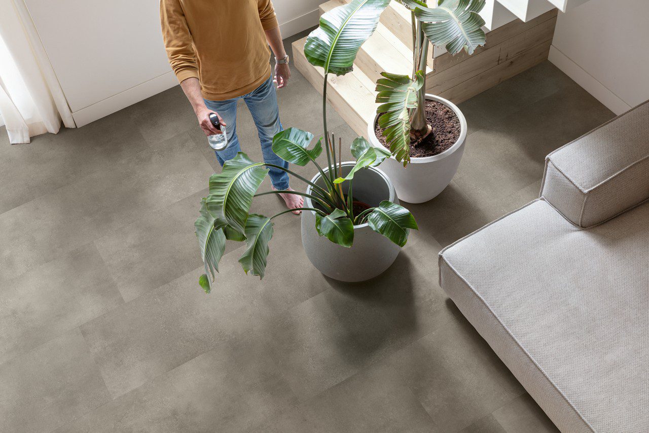 Vinyl floor tiles Quick-Step Illume Cloudy concrete – 6