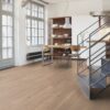 Parkettpõrand Bauwerk Casapark tamm 35 Crema heleda B-Protect lakiga viimistletud ja paigaldatud 