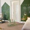Tammeparkett Bauwerk Casapark tamm 35 Crema harjatud ja B-protect ultra matt lakiga viimistletud paigaldatud lastetoa põrandale. 