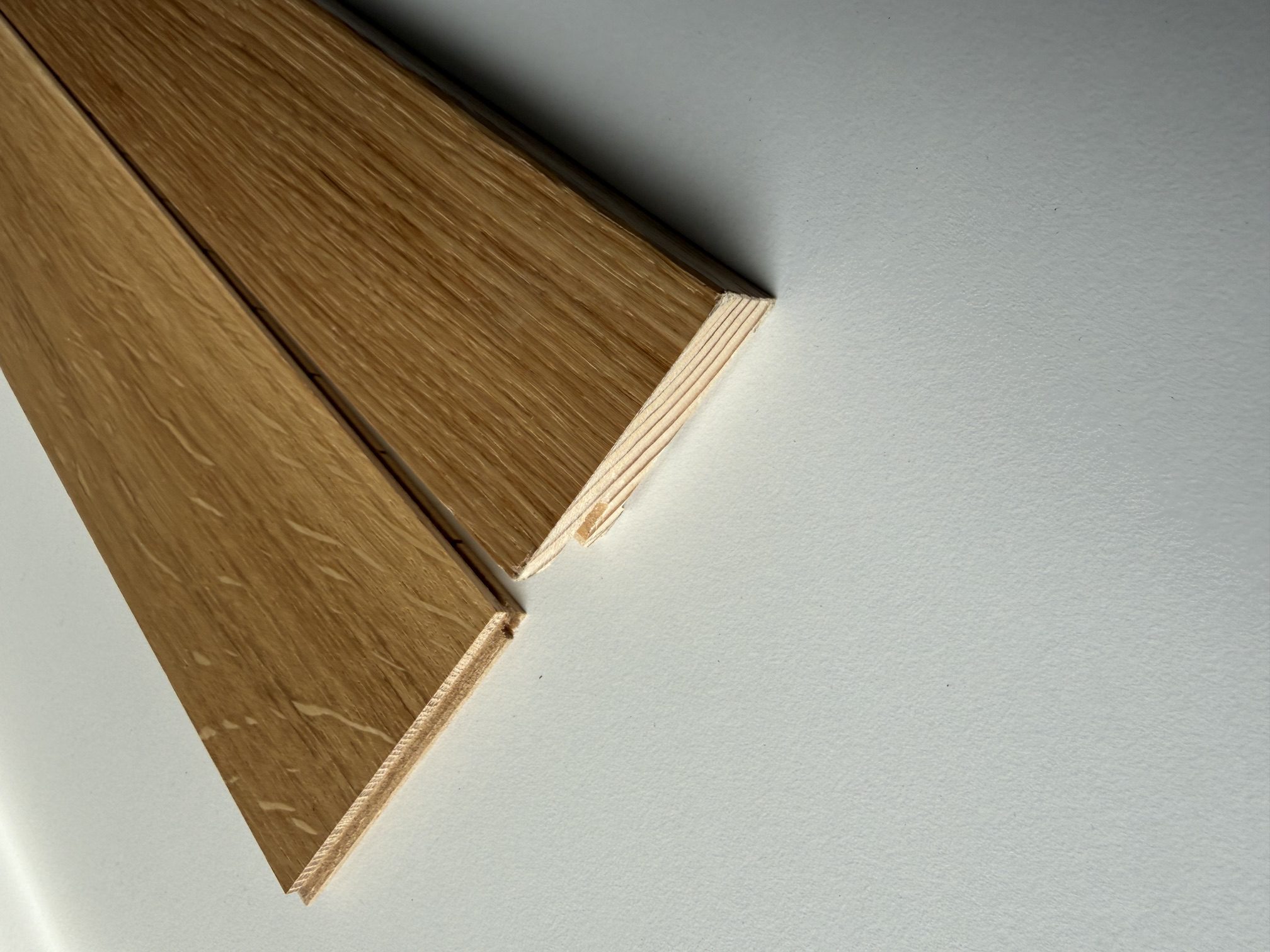Skirting board veneered oak matt lacquer profile 15x60mm – 2