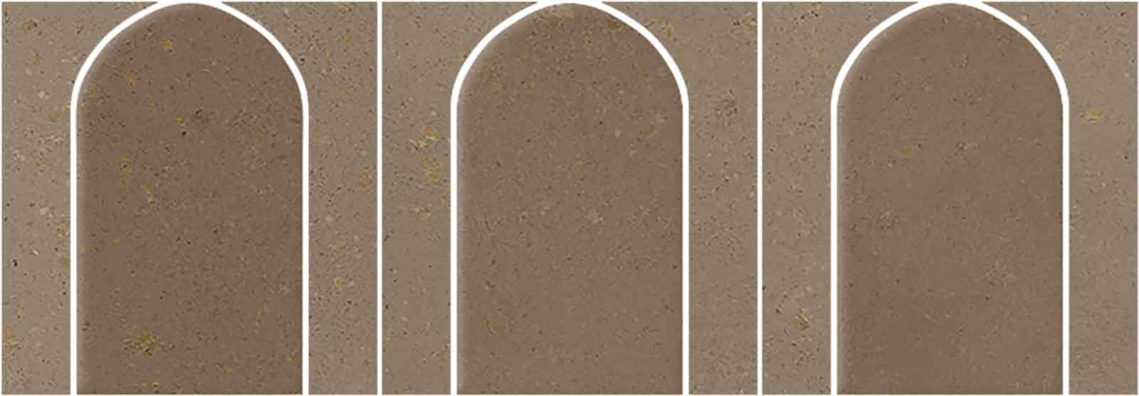 Betoonimustriga mosaiikplaat Tau Detroit Cotto Arco, 43,7x14,3 cm, terrakota