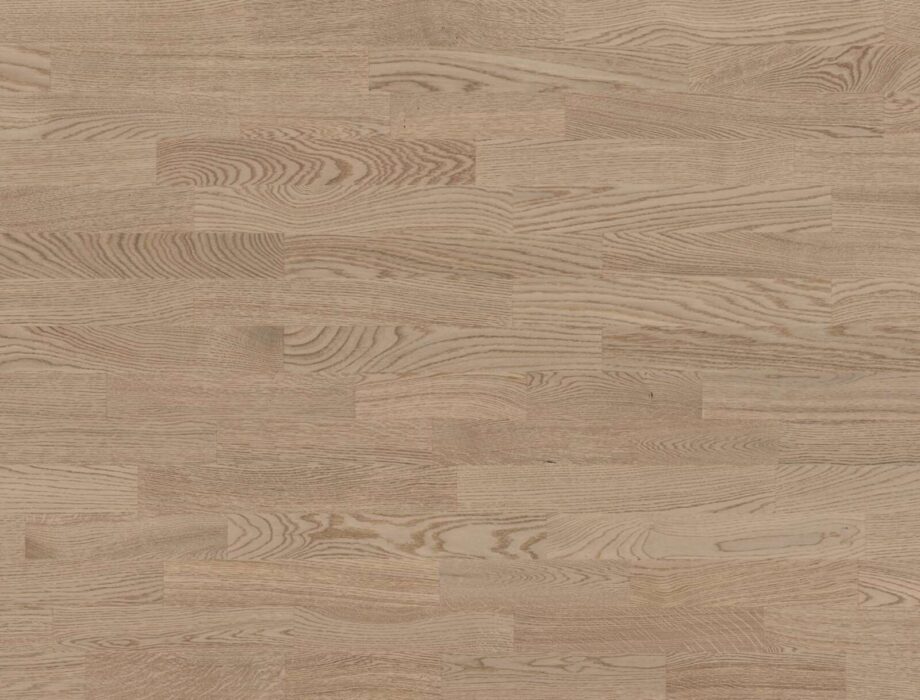 3-Strip Parquet Flooring Bauwerk Triopark Oak Farina 14 matt lacquered
