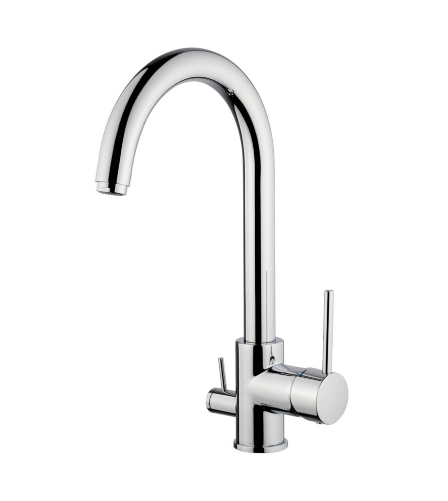 3-way kitchen mixer Emmevi Piper 45040ES for drinking water filter, chrome 3-way kitchen mixer Emmevi Piper 45040ES for drinking water filter