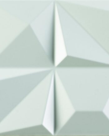 3D relief ceramic wall tile Dune Multishapes White, 25x25 cm, 9 mm, white